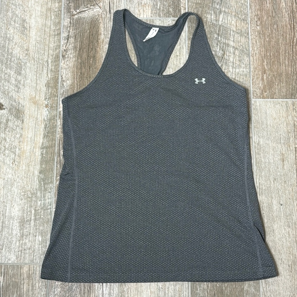 Under Armour Size L Women's Grey Heat Gear Athletic Tank